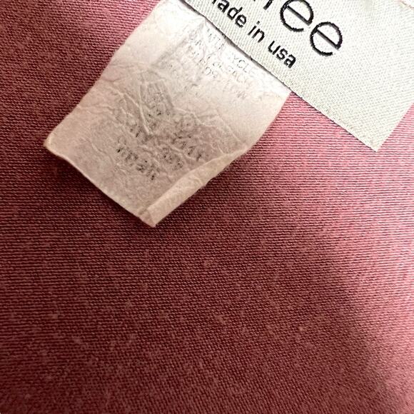 Selfee Tunic Top Pink 3/4 Sleeve Bell Cuff Babydoll Mini Women's Small Modest - Picture 4 of 8